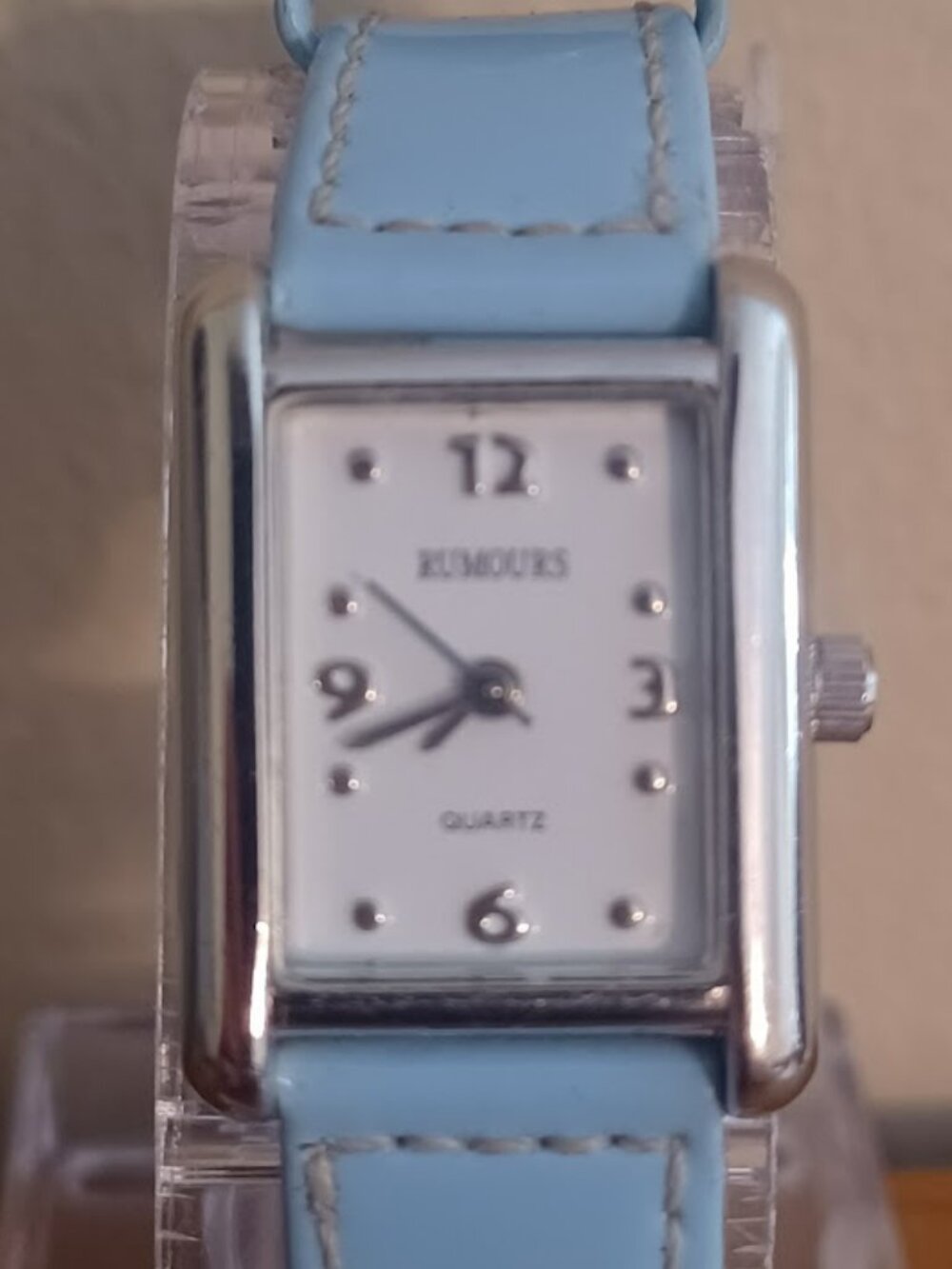Ladies RUMOURS Quartz Watch with Baby Blue Band - WORKS!